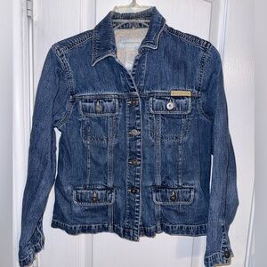 Liz Claiborne Petite Vintage Denim Jean Jacket Size 8P